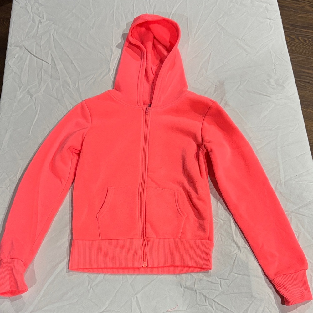 Diva Coral Fleece Jacket, zipper front